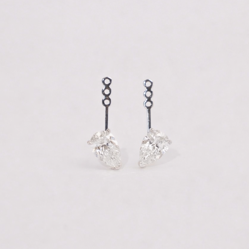 Tilted Pear Earring Jackets