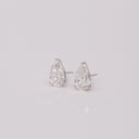 Diamond Pear Studs