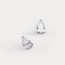 Diamond Pear Studs