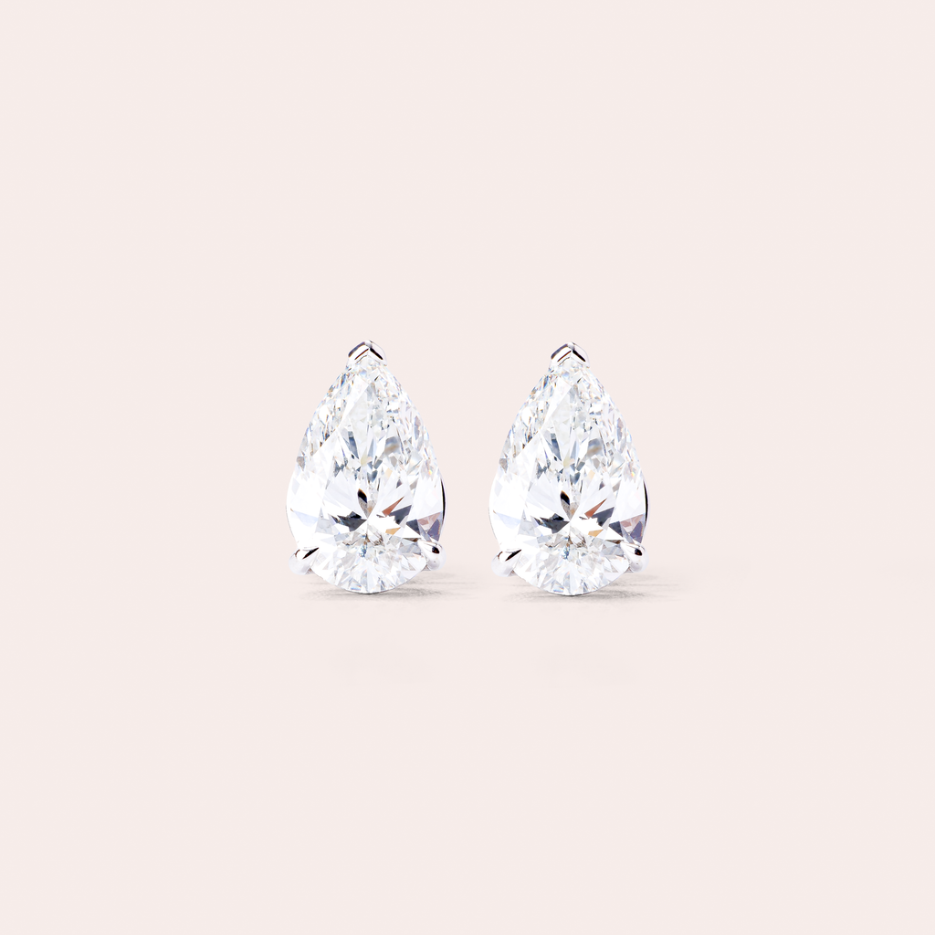 Pear Diamond Studs