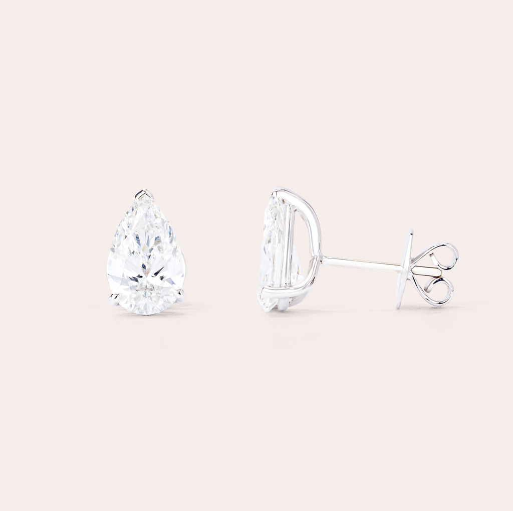 Pear Diamond Studs