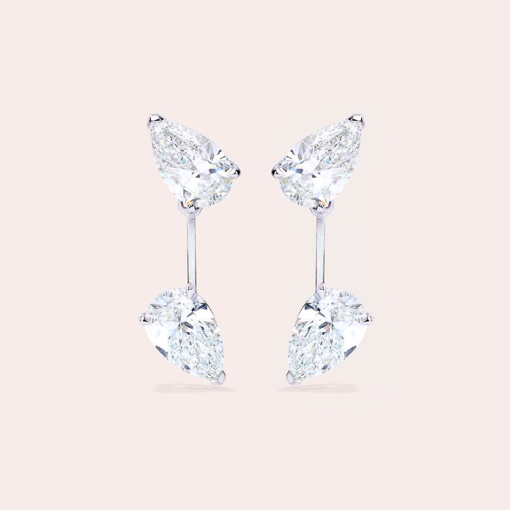 Meridian Earrings in Tilted Pear
